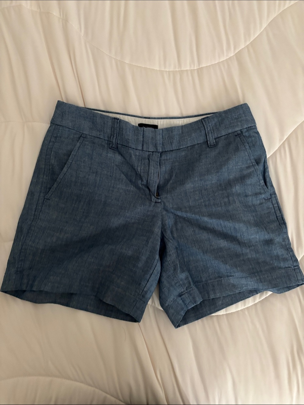 J. Crew Chambray Blue Tailored Shorts